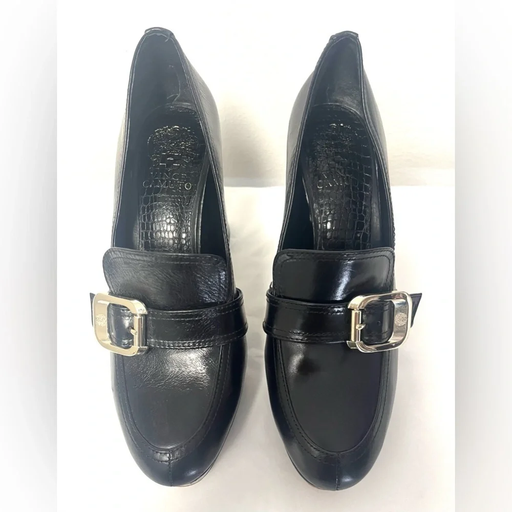 Vince Camuto Women's Grinilia Platform Loafer Clog, Black Size 8M